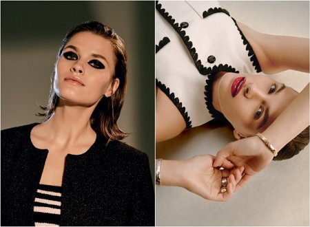 Вариации на тему: модель Юлианна Сардар в бьюти-съемке InStyle и Chanel